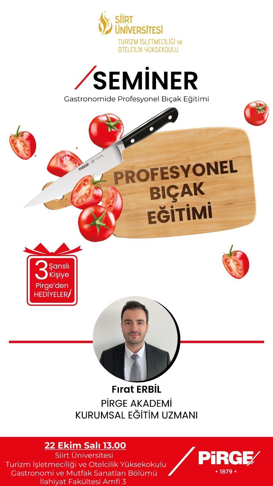 Gastronomide Profesyonel Bıçak Eğitimi Semineri Hakkında!